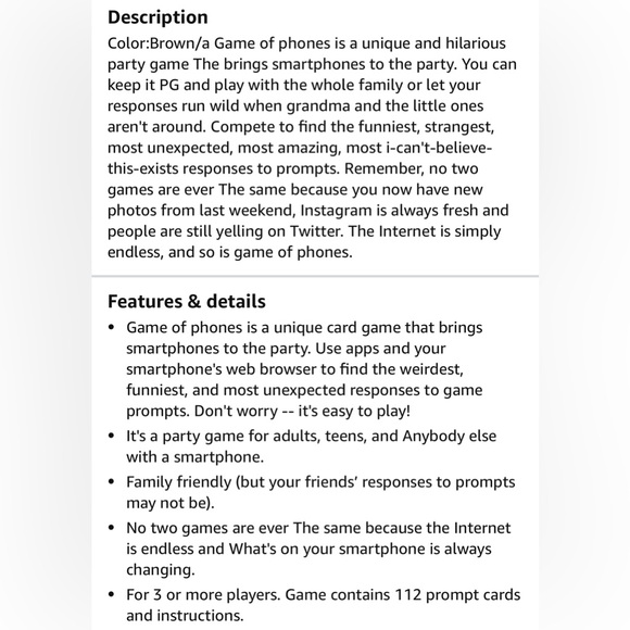 New in Box! Game of Phones game - Picture 5 of 6